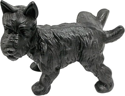 Design Toscano Unartiger pinkelnder Scotty, Buchstütze und Türstopper 15cm