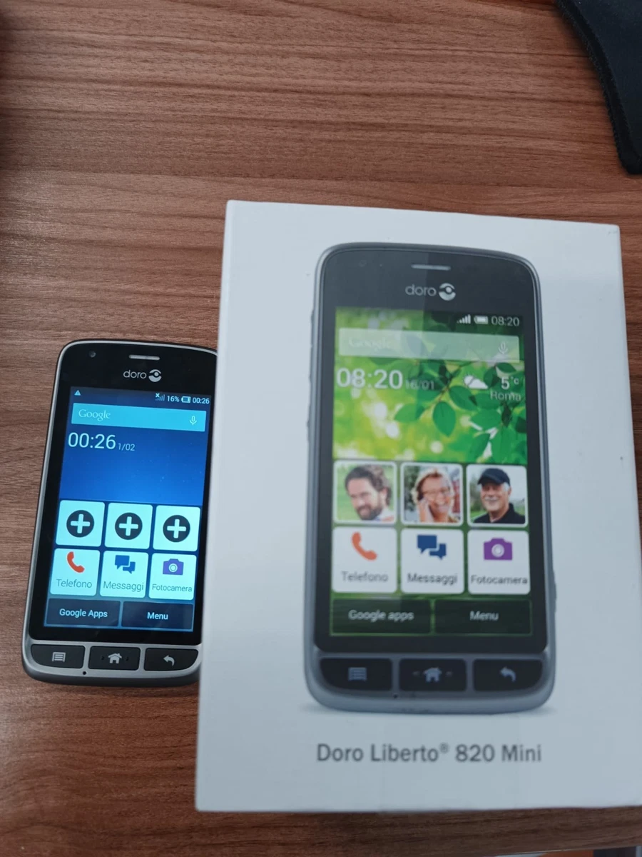 Doro 8100 Smartphone Senior 4G – Display 6,1", Tripla Fotocamera, Tasto SOS Con GPS, Android, Nero - 5