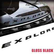 For 2011-2024 Explorer Front Letters Hood Badge ABS 3D Emblem Adhesive