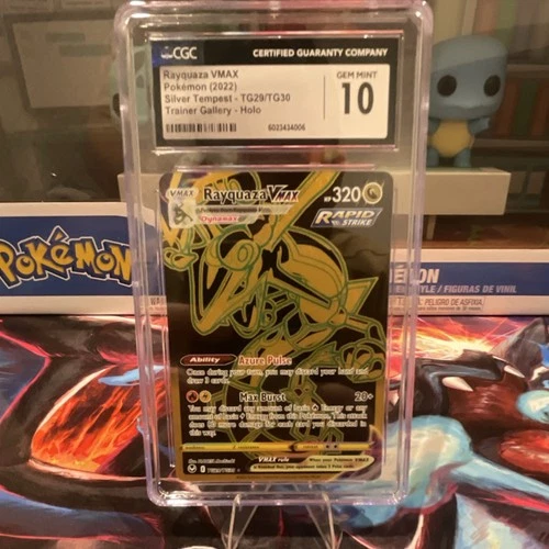 Rayquaza VMAX CGC 10 Silver Tempest TG29/TG30 Secret Rare Trainer Gallery Holo