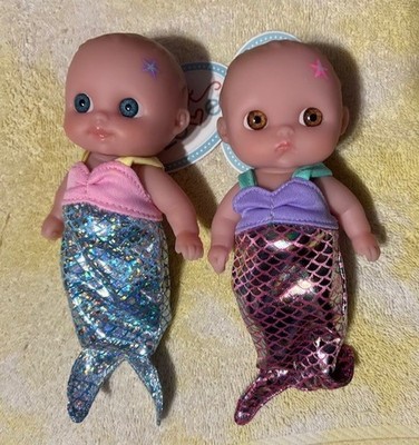 NEW 2 Berenguer My Sweet Love Babies CUTESIES Mermaid  Bibi Mimi Lulu NWT