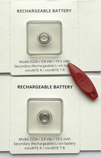 New, 2x OEM for Oticon Z22A, LI-ION Rechargeable Battery  Removal Tool