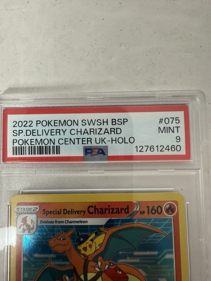 Special Delivery Charizard 2022 Pokemon SWSH BSP Pokemon Center SWSH075 PSA 9 - Image 3 of 4