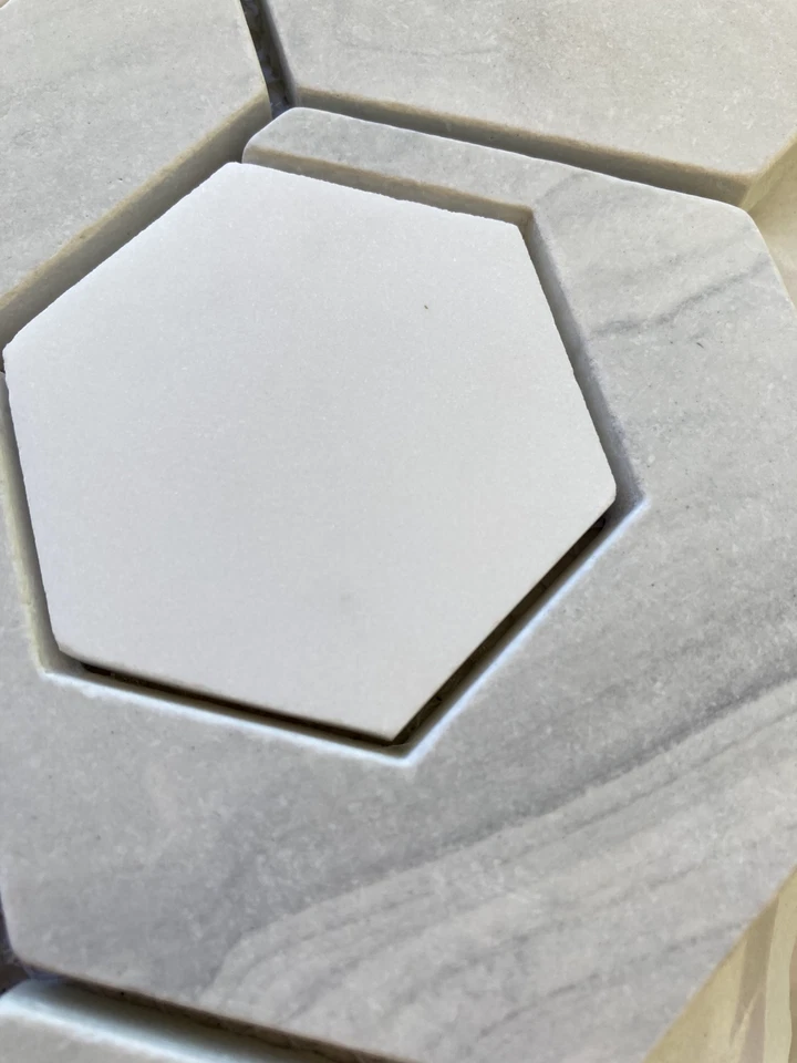 Emser Tile Catalyst Hydrogen - 13" x 14" Hexagon Floor and Wall Tile - Image 3 of 4