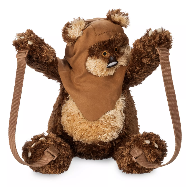 Disney Star Wars Loungefly Ewok Wicket Mini Backpack Plush Pocket Hard Tag 2023 EXCLUSIVE RE-RELEASE: Loungefly Star Wars Wicket Ewok  main image 3