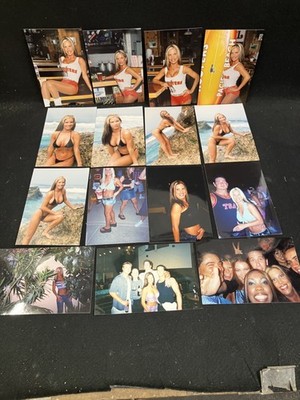 BEAUTIFUL HOOTERS GIRL ASSORTED SNAPSHOT COLOR PHOTOS, LOT OF 15, 4X6, #1