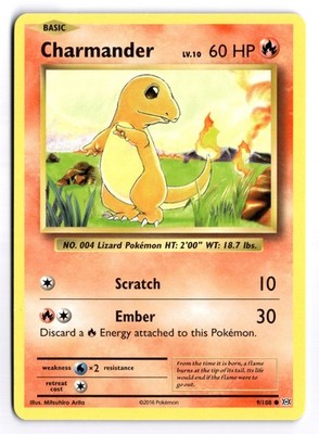 Charmander - EVO #9/108 XY - Evolutions Common  LP
