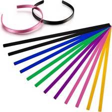 Lewtemi 12 Pcs Anodized Aluminum Bracelet 7 x 0.25 x 0.05 Inch, Vivid Color