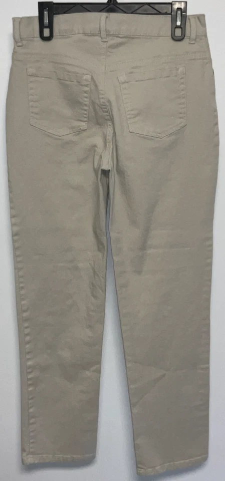 Pantalones de mezclilla para mujer Gloria Vanderbilt Amanda 8 beige Foto 2 de 4