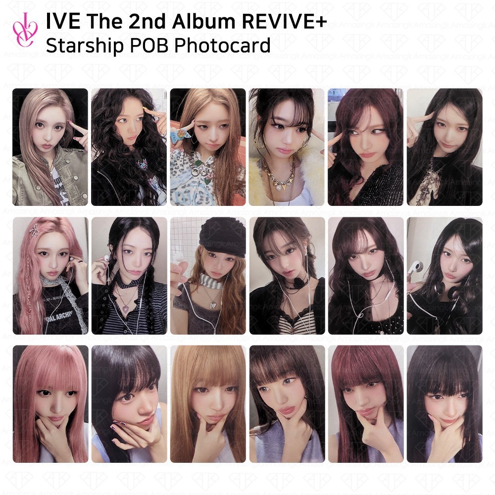 IVE The 2nd Album REVIVE+ Starship POB Photocard KPOP K-POP