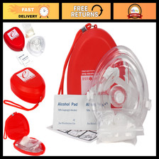 Ever Ready First Aid CPR Rescue Mask, Adult/Child Pocket Resuscitator, Hard Case