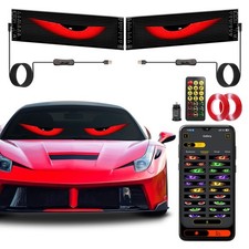 Devil Eyes Light for Cars, DIY LED Eyes for Windshield Flex Programmable Ligh...