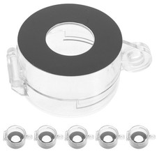 6Pcs Reusable Emergency Stop Button Cover Transparent Pc Protector for Machines