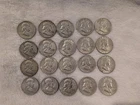 ROLL of (20)  90% Silver Franklin Half Dollars - MIXED DATES/MINTS from 1950s