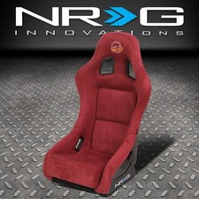 Nrg Innovations Frp-303mar-prisma Maroon Alcantara Medium Bucket Racing Seat