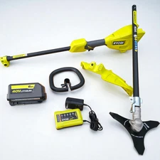 RYOBI Expand-It 17.5 in Univers Brush-Cutter Trimmer + 40V MOTOR, W/6ah Battery