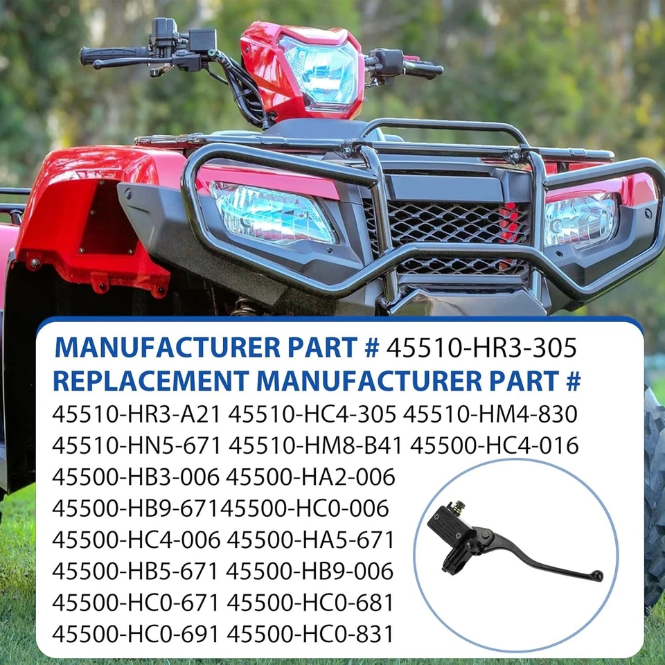 Cilindro maestro de freno delantero para HONDA FourTrax 125 200 250 300 350 TRX 1985-2000 Foto 4 de 4