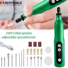 23pcs Cordless Rotary Tool Mini Electric Rotary DIY Grinder with Variable Speed