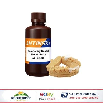 Smooth Surface Dental Resin for 3D Printing, High Strength, 405nm Compatible