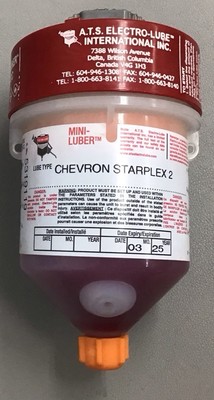 Box Of 10 ATS Electro-Lube Mini-Luber Chevron Starplex 2 Model 125CC (m17)