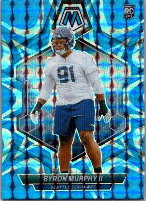 2024 Panini Mosaic #316 Byron Murphy II Mosaic Reactive Blue