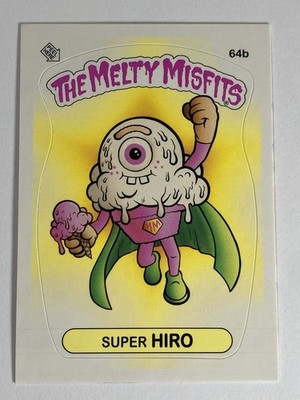 Buff Monster Melty Misfits Series 2 Trading Cards Stickers - SUPER HIRO 64b