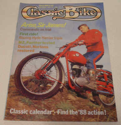 Classic Bike 3/88 Hyde Harrier, Panther Model 100, Ducati 750SS, Metisse G50, MZ