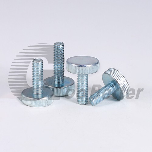 M3 M4 M5 M6 M8 M10 Knurled Flat Head Thumb Screw 6mm - 50mm Hand Grip Knob Bolts - Picture 3 of 4