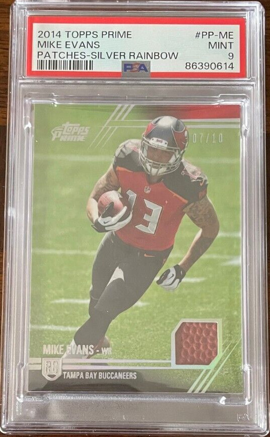 Mike Evans Topps Prime Patches #PPME Silver Rainbow