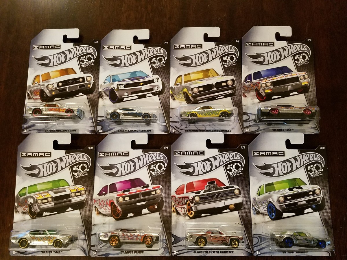 Hot Wheels 2018 50th Anniversary ZAMAC Flames Walmart Exclusive