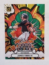 JAMES TIBBS III 2025 Donruss BOMB SQUAD GREEN LASER #14 Giants