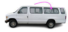 Fits: 1992-1998 Ford Econoline 3D Van Rear Left Driver Side Quarter Window Glass