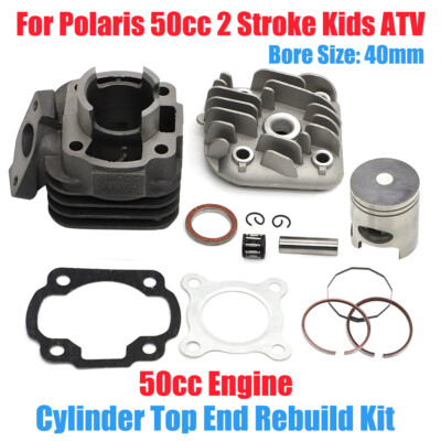 For ETON TXL-50 AXL-50 VIPER 50 RXL-50 50CC ATV Cylinder Rebuild Top End Kit