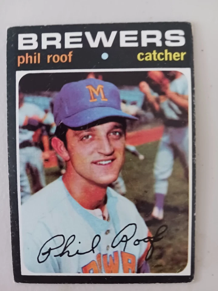 Lote de 9 tarjetas vintage Topps Milwaukee Brewers 1971. TECHO PHIL, MIKE HEGAN Foto 3 de 4
