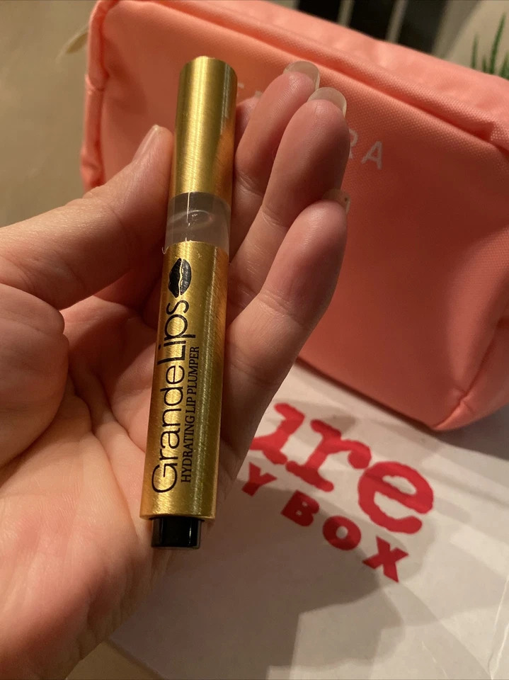 GRANDE LIPS CLEAR GLOSS PEPTIDE BOOSTING PLUMPER .05oz NEW With Bag As Shown - Image 2 of 4