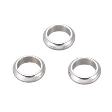 Stainless Steel large hole ring bead spacer 5mm hole 7X2mm shape 50 piece lot
