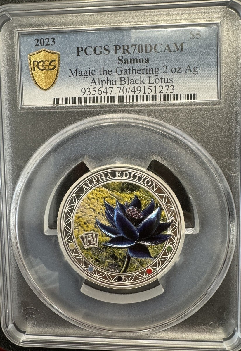 2023 Magic the Gathering Alpha Black Lotus 2 oz Silver PCGS 2023 Magic the Gathering Alpha Black Lotus 2 oz Silver PCGS