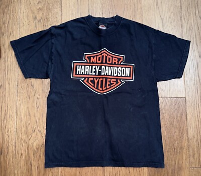 HARLEY DAVIDSON T Shirt 2005 Spokane WA USA biker black Size M