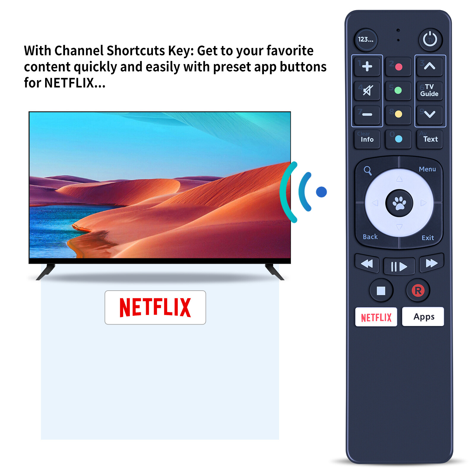 Fetch Box Mini Remote New Fit For Fetch Mini 4K,Mighty, Mini & Gen 2 H626T H671T M616T Remote ...