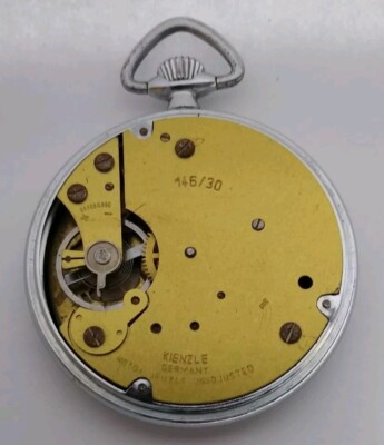 Vintage Kienzle Pocket Watch 146 /30 49mm Case Good Balance Made