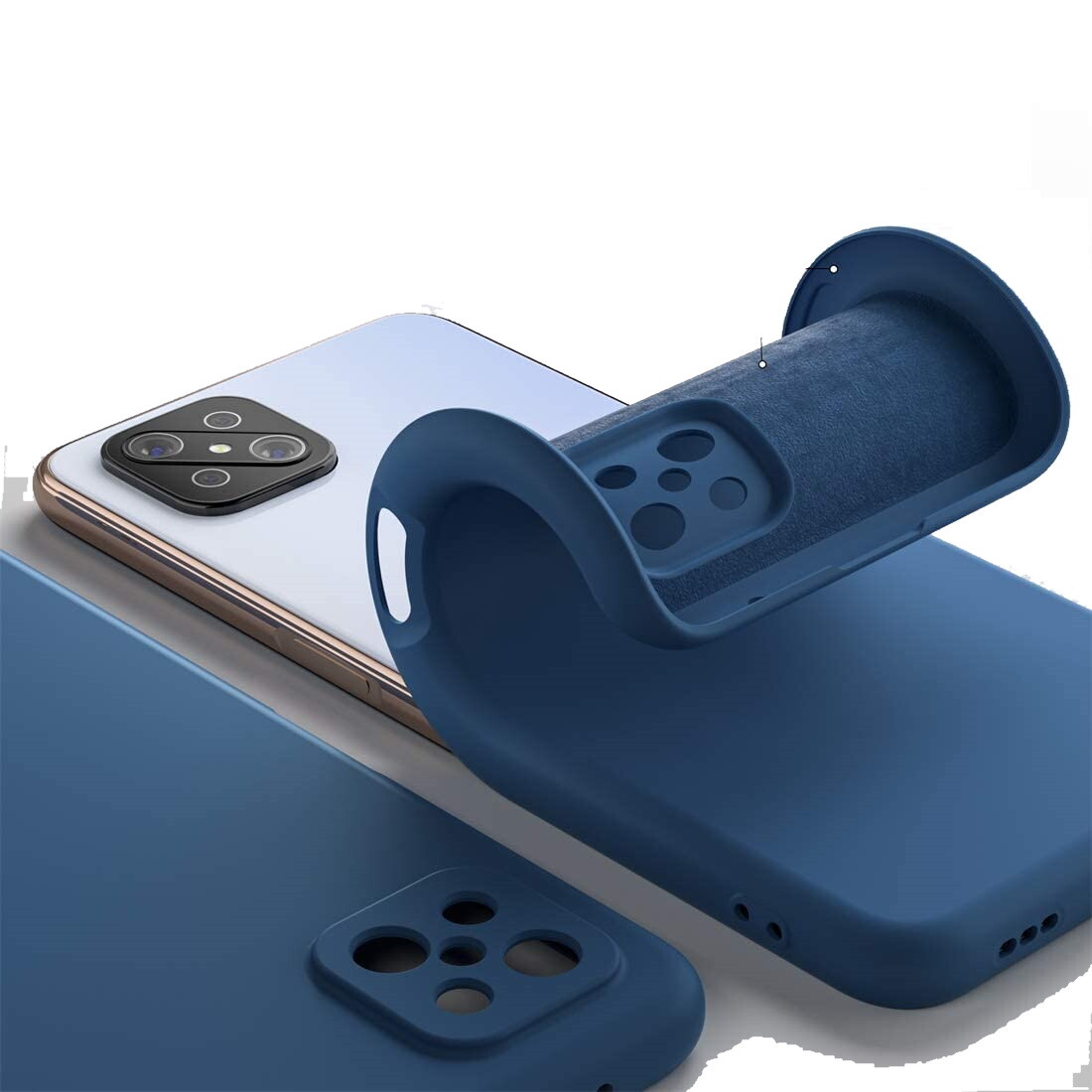 Custodia Personalizzata Per OPPO Reno4 Z 5G/A92s - Con Foto E Testo