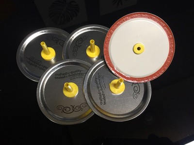 Bee Hive Top Feeder Mason Jar Lid Wide Mouth 3 5 16 5 Pieces