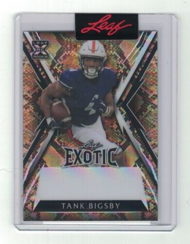 TANK BIGSBY 2023 Leaf Exotic XRC Anaconda Snake Refractor #1/1 Unsigned Proof - 第 1/2 張圖片