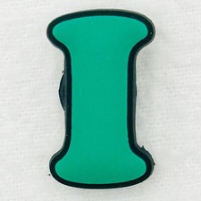 The Letter  I  Shoe Charm for Crocs - Green