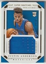 2015 Panini National Treasures - JUSTIN ANDERSON - RC SUPER SWATCHES /99 #5