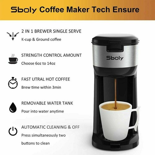 Sboly Single Serve Coffee Maker K Cup 