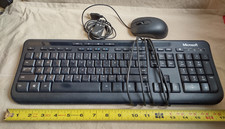 COMBO Microsoft Wired USB Keyboard 600 1576 Mouse 200 1405 READ