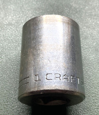 Craftsman V Series 1" Standard Socket 12 point 1/2" drive MADE IN USA SAE 47514