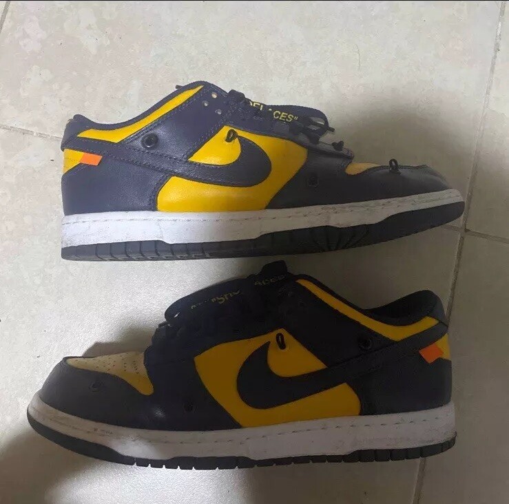 Svd Raffle Sivasdescalzo Off White Raffle Yellow Michigan Dunk Low