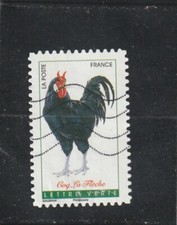 L6061 FRANCE timbre AUTOADHESIF N° 1255 de 2016 " Coq La Fleche " oblitéré